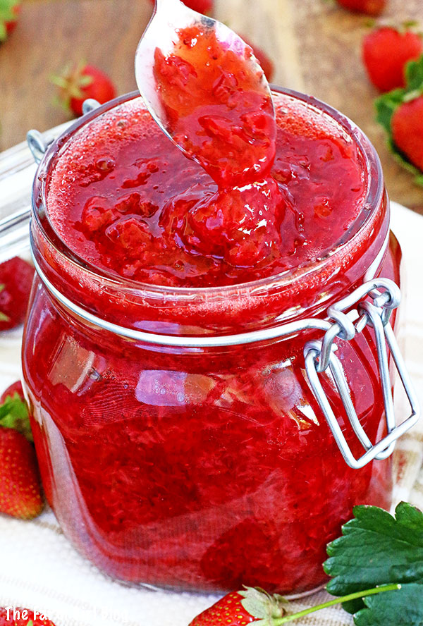 This Easy Strawberry Topping Sauce Recipe is my super simple and delicious go-to recipe for whatever you desire. It only has two ingredients, it’s that easy! It is perfect on pancakes, waffles, ice cream, soaking cake sponges, or any desserts, like cheesecake is one example. 